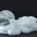 topical cream spilled out