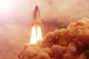 Space Shuttle launching