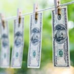 Money Hanging on a Clothes Line