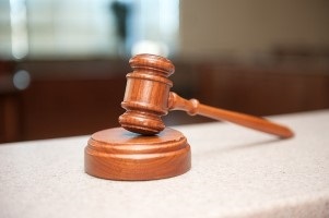 gavel on bench
