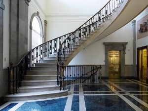 government building stairs
