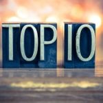 Top Ten Sign with Letters