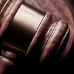Gavel at a birds eye view