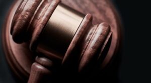 Gavel at a birds eye view