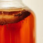 Kombucha Fermenting in Jar