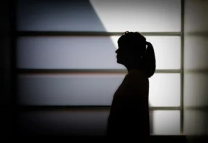 silhouette of a woman profile