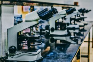 lab with microscopes