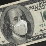 100 dollar bill with facemask