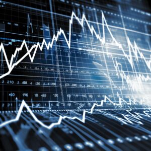 investments and finances on screen