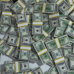 stacks of money