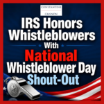 IRS Honors Whistleblowers With National Whistleblower Day Shout-Out