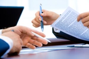signing contracts